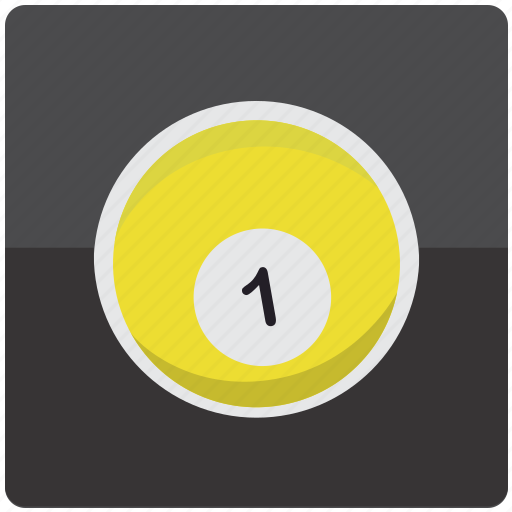 Ball, billiard, billiards, one, pool, 1 icon - Download on Iconfinder