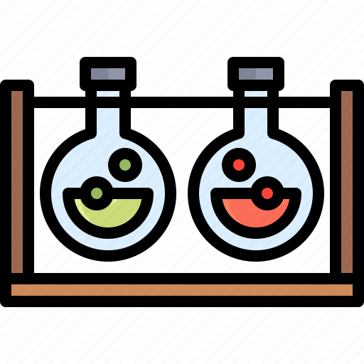 Flasks, instrument, chemical, test, tube, chemistry, science icon - Download on Iconfinder