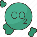 carbon, dioxide, molecule, gas, chemistry