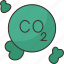 carbon, dioxide, molecule, gas, chemistry 