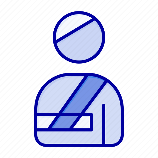 Hospital, injured, patient, user icon - Download on Iconfinder