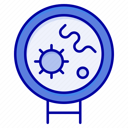Bacteria, medical, search, viruses icon - Download on Iconfinder