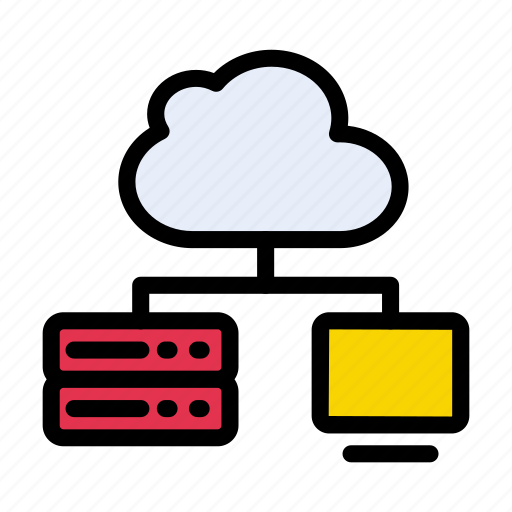 Cloud, connection, network, screen, technology icon - Download on Iconfinder