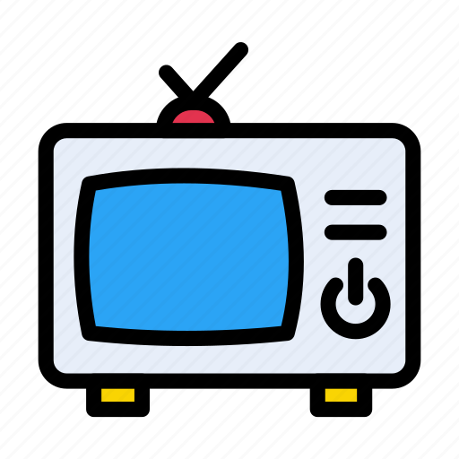 Antenna, retro, technology, television, tv icon - Download on Iconfinder