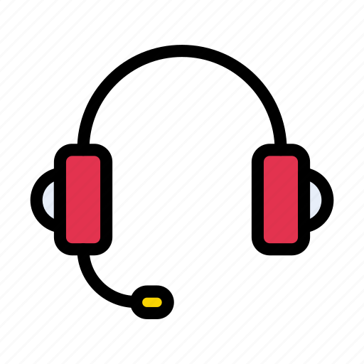 Audio, headphone, headset, mic, support icon - Download on Iconfinder