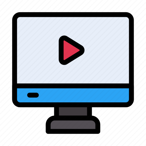 Lcd, media, play, screen, video icon - Download on Iconfinder