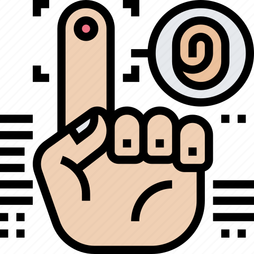 Fingerprint, identification, biometric, information, analytics icon - Download on Iconfinder