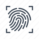 fingerprint, scan, authentication, biometric, identification, security