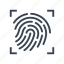 fingerprint, scan, authentication, biometric, identification, security 