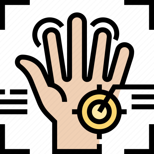 Hand, geometry, shape, palm, measurement icon - Download on Iconfinder