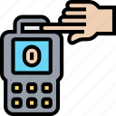 qrcode, purchase, machine, passcode, button