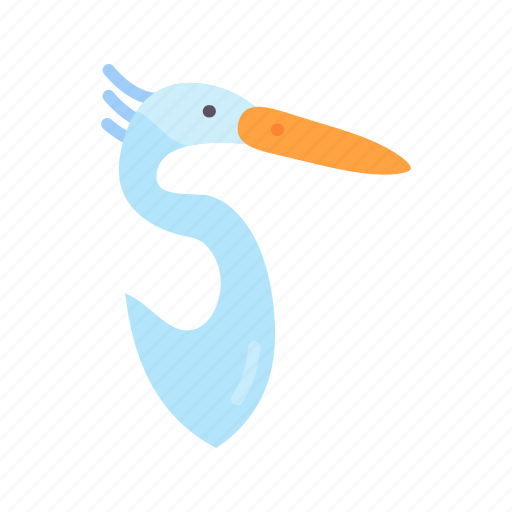 Heron, bird, animal, wildlife, pelican, cranebird, creature icon - Download on Iconfinder