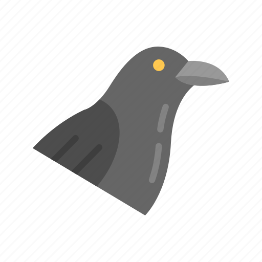 Raven, bird, crow, animal, halloween, horror, scary icon - Download on Iconfinder