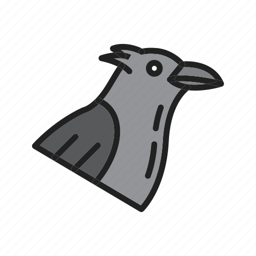 Crow, bird, halloween, raven, animal, scary, horror icon - Download on Iconfinder