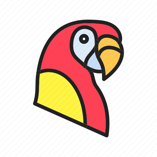 Scarlet macaw, parrot, bird, macaw, feathercreature, pet, psittacines icon - Download on Iconfinder