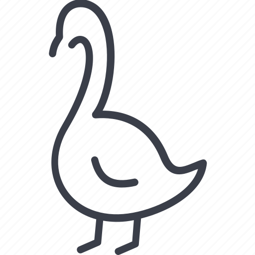 Bird, contour, goose, silhouette, to fly, wing icon - Download on Iconfinder