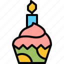 cupcakes, candle, fairy cake, birthday, anniversary, congratulations, celebration, celebrate