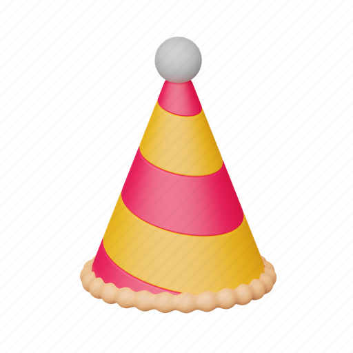 Party hat, circus, jester, profession, funny, playing, joker 3D illustration - Download on Iconfinder