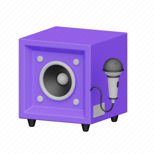 Karaoke, music 3D illustration - Download on Iconfinder
