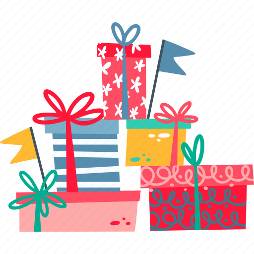 Present, gift box, celebration, package, box, gift, christmas sticker - Download on Iconfinder