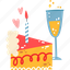 birthday, cake, present, celebration, box, gift 