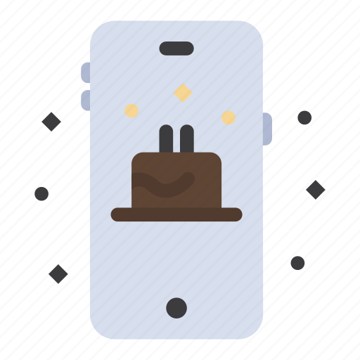Birthday, cake, mobile icon - Download on Iconfinder