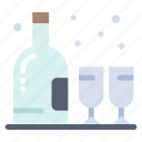 alcohol, birthday, bottle, glass