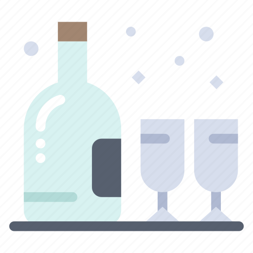 Alcohol, birthday, bottle, glass icon - Download on Iconfinder