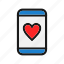 call, chat, heartlove, mobile 