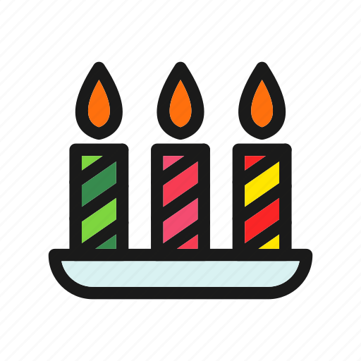Candle, decoration, flame, glowing icon - Download on Iconfinder