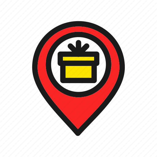 Gps, location, mapgift icon - Download on Iconfinder