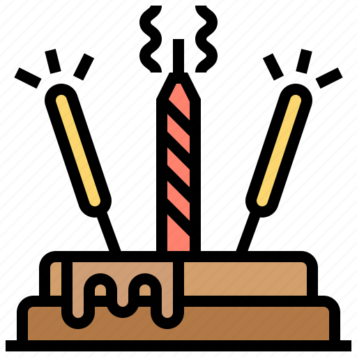 Birthday, cake, candles, celebration, light icon - Download on Iconfinder