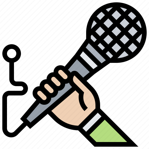 Announcement, interview, microphone, singing, speech icon - Download on Iconfinder