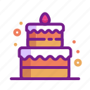 birthday, cake, celebration, gift, party