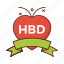 hbd, wish, celebration, decoration, party 
