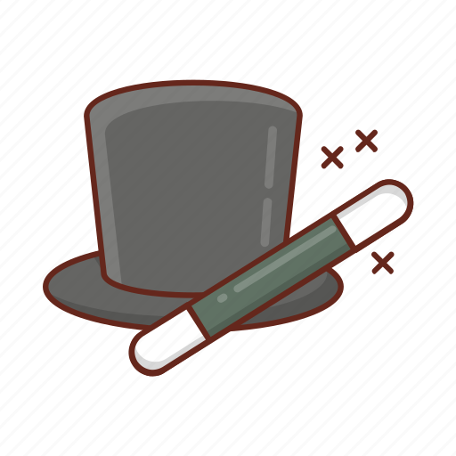Magic, wizard, wand, hat, birthday icon - Download on Iconfinder