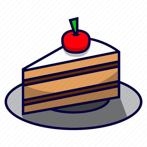 Birthday, cake, candles, food, party, piece, silce icon - Download on Iconfinder