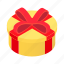 box, day, decoration, gift, isometric, round, wrap 