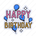 happy, birthday, balloon, event, celebration