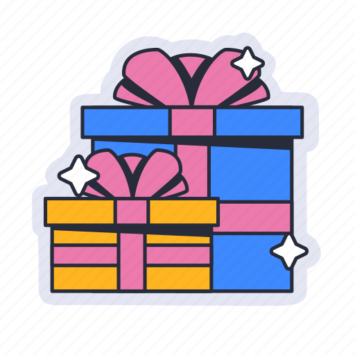 Present, gift, box, birthday, christmas sticker - Download on Iconfinder