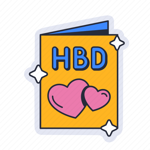 Invitation, birthday, celebration, event, greeting, card sticker - Download on Iconfinder