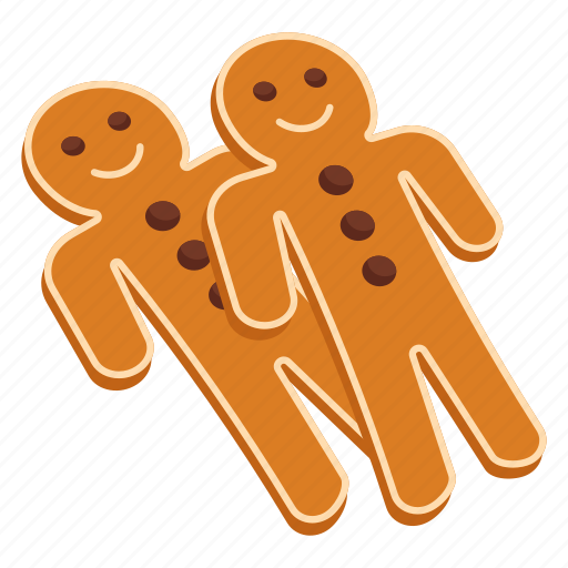 Gingerbread, cookies, biscuits, baked, food, illustration, sticker sticker - Download on Iconfinder
