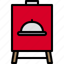 signboard, restaurant, food, bistro