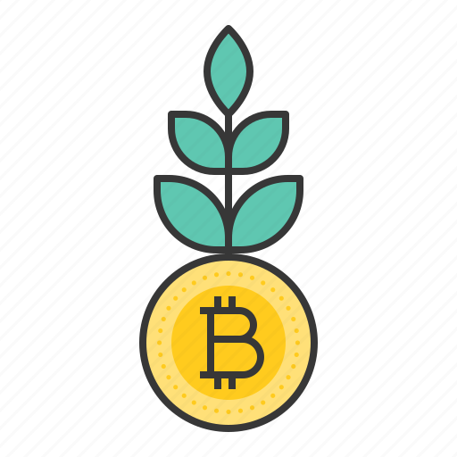 Bitcoin, blockchain, cryptocurrencty, digital currency, grow, growth icon - Download on Iconfinder