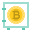bitcoin, blockchain, cryptocurrency, digital currency, safe, safe box