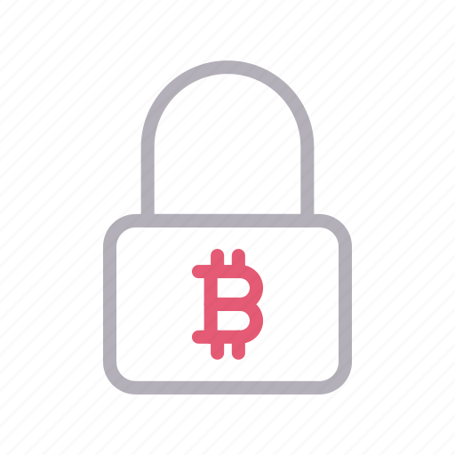 Bitcoin, currency, lock, money, protection icon - Download on Iconfinder