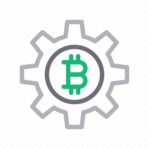Bitcoin, crypto, currency, money, setting icon - Download on Iconfinder