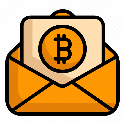 Bitcoin, currency, finance, mail, money icon - Download on Iconfinder