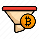 bitcoin funnel, bitcoin filtration, bitcoin, cryptocurrency, currency, money