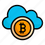 cloud money, bitcoin, cryptocurrency, currency, finance 